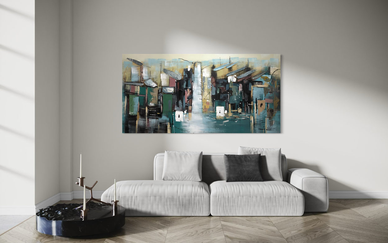 een abstract schilderij