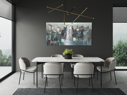een abstract schilderij