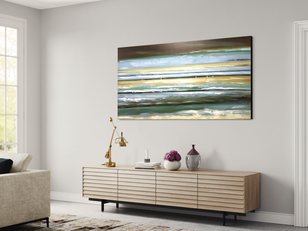 Een abstract schilderij