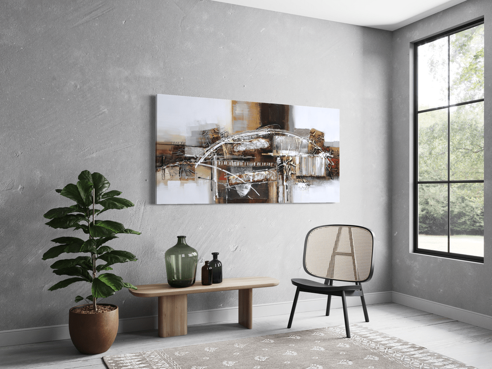 Een abstract schilderij