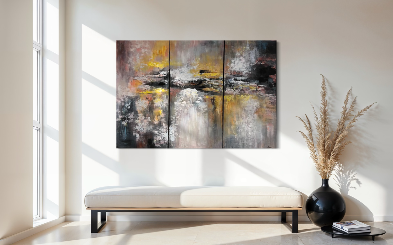 Een abstract schilderij