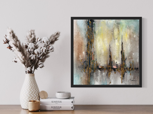 Een abstract schilderij