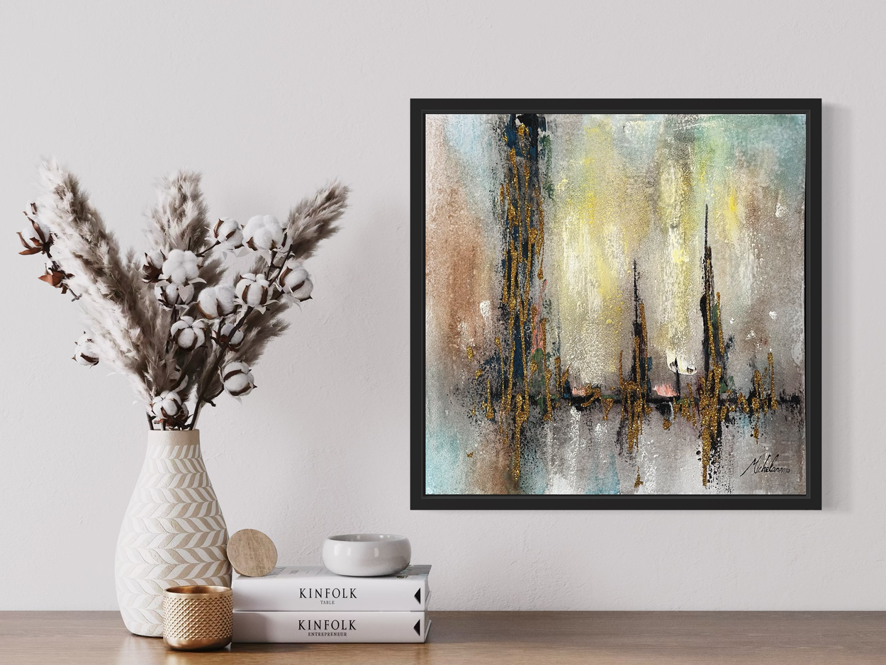 Een abstract schilderij