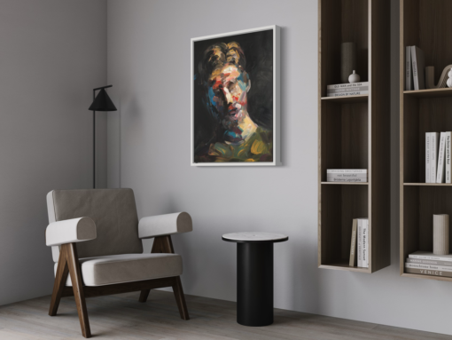 Een schilderij van een dj