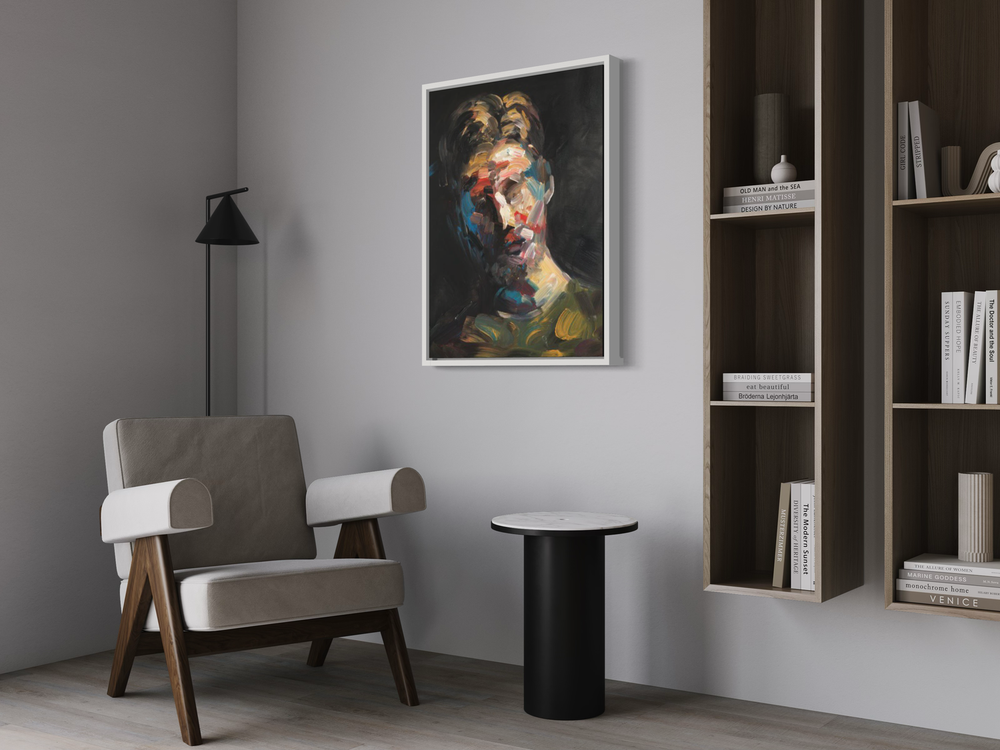 Een schilderij van een dj