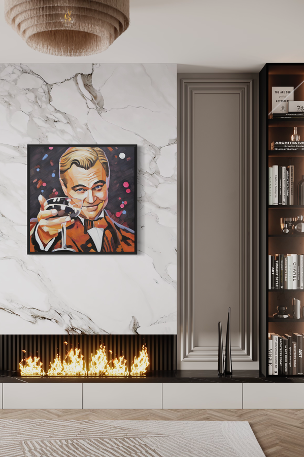 Een schilderij met Leo