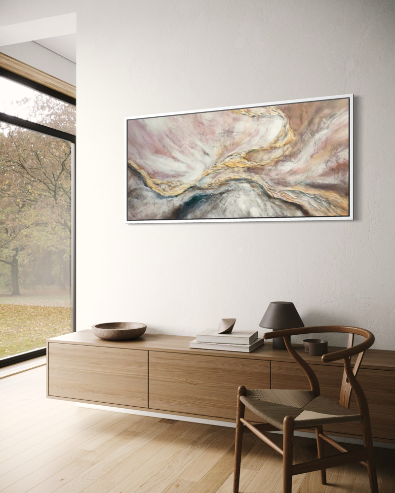 Een abstract schilderij