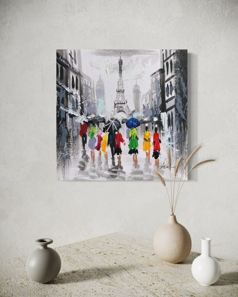 Een schilderij van Parijs