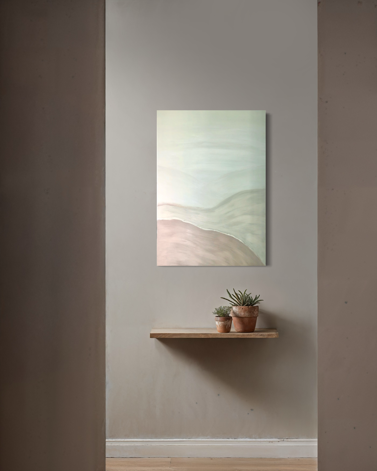 Een abstract schilderij