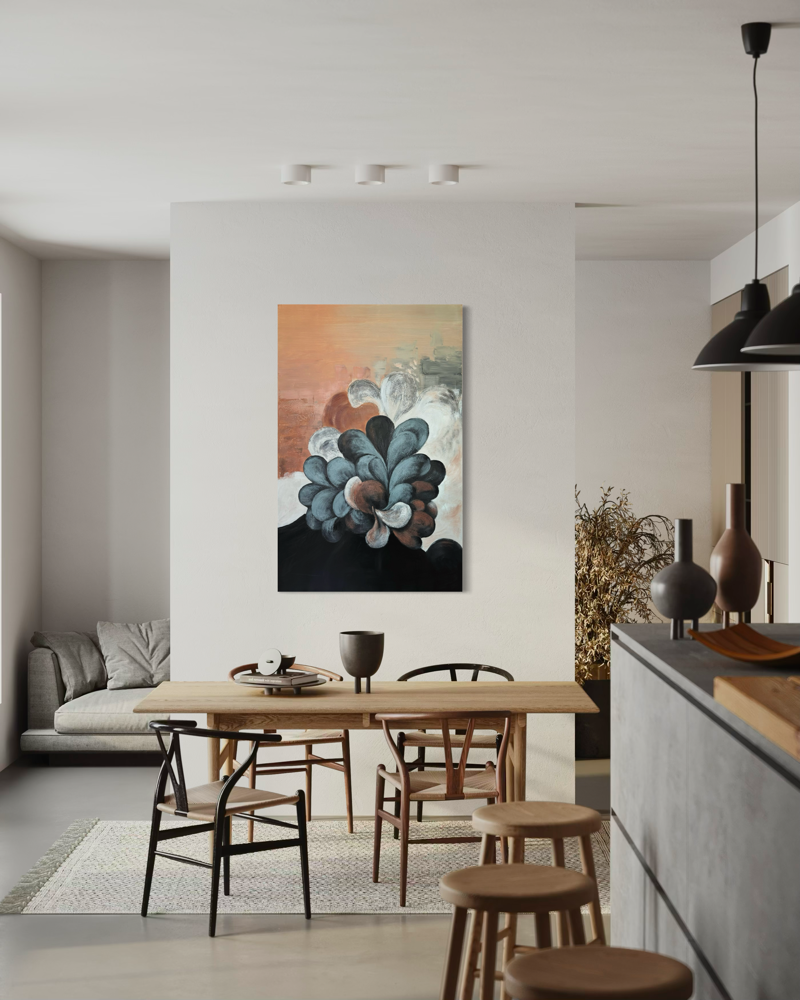 Een abstract schilderij