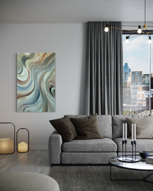 Een abstract schilderij