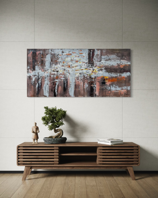 Een abstract schilderij