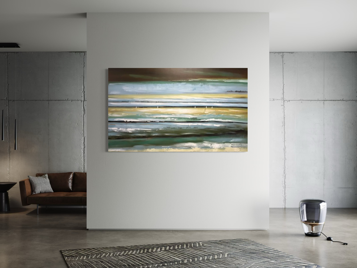 Een abstract schilderij