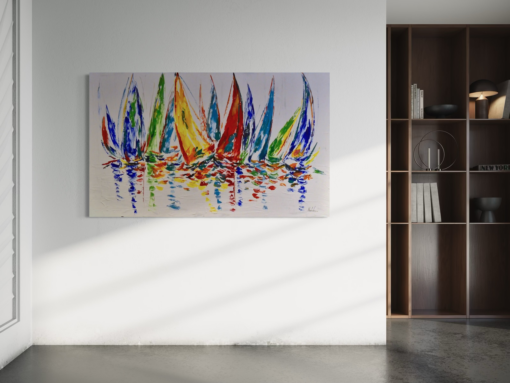 Een abstract schilderij