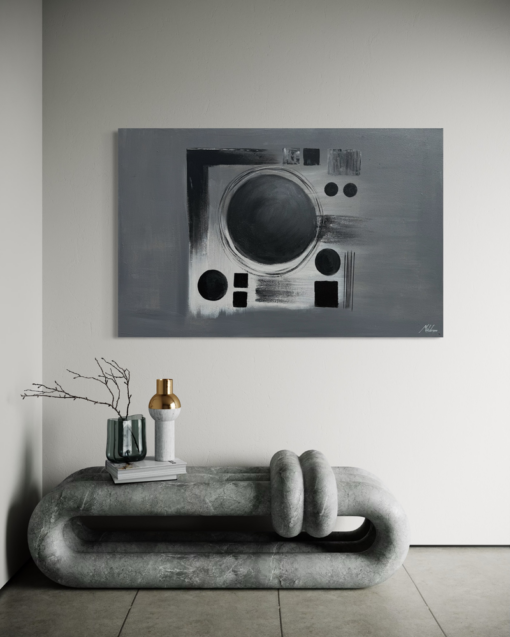 Een abstract schilderij