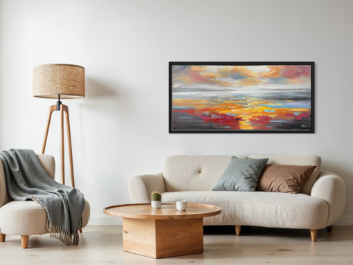 Een abstract schilderij