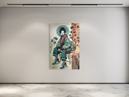Een schilderij van Il Scimmia, Geisha