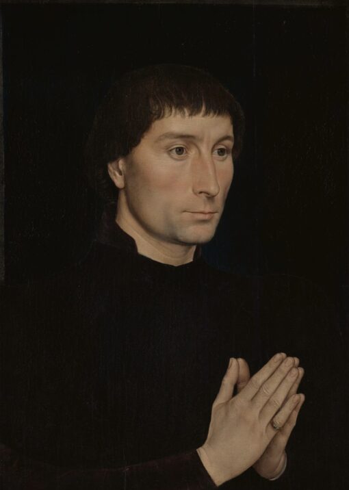 Hans Memling – Tommaso di Folco Portinari, canvasprint op spielramen