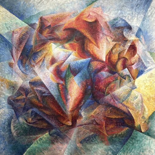 Umberto Boccioni – Dynamism of a Soccer Player (1913), canvasprint op spieraam