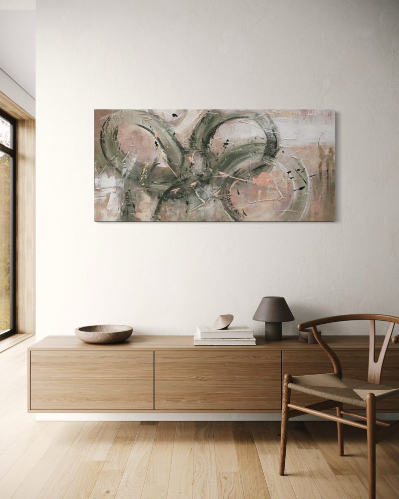 Een abstract schilderij