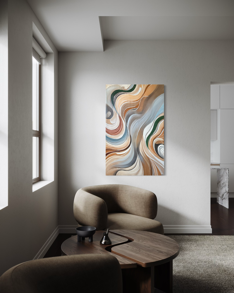 een abstract schilderij