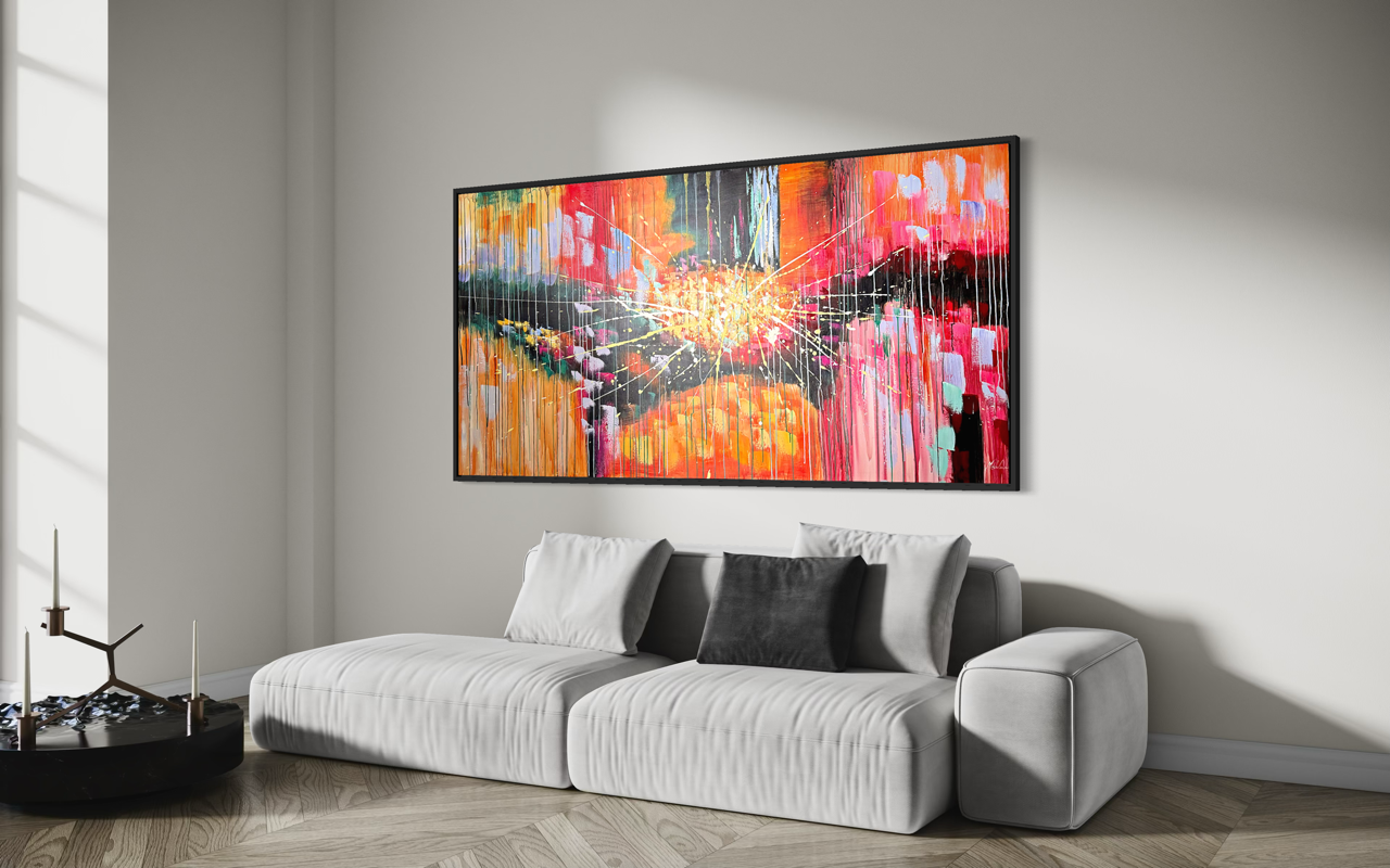 een abstract schilderij