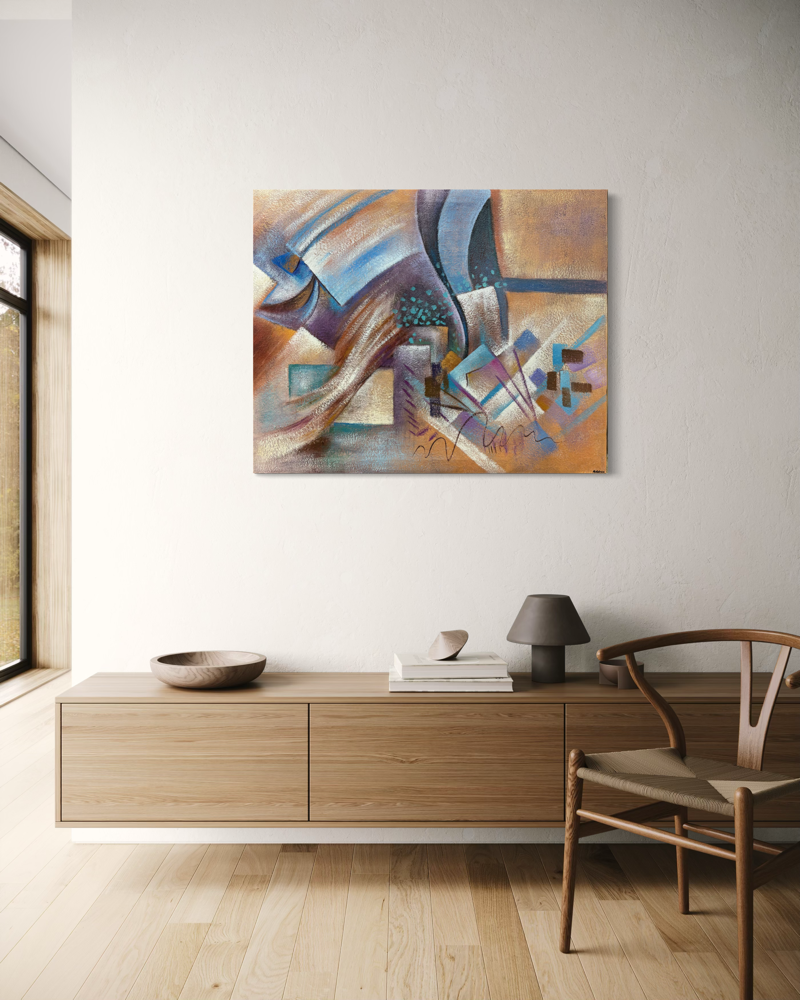 een abstract schilderij
